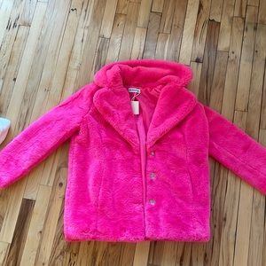 Pink Faux Fur Coat NWT
